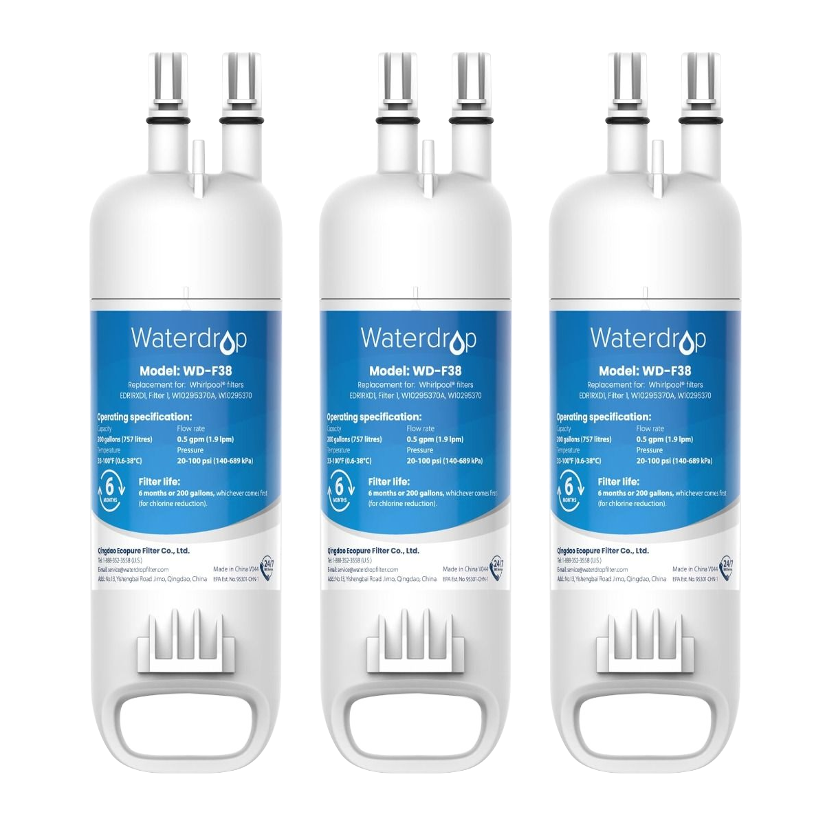 Waterdrop Replacement for W10295370A, Everydrop® Filter 1 Refrigerator Water Filter