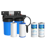 Waterdrop WD-WHF21-PG Whole House Water Filtration System with Iron and Manganese Removal Filter Cartridges