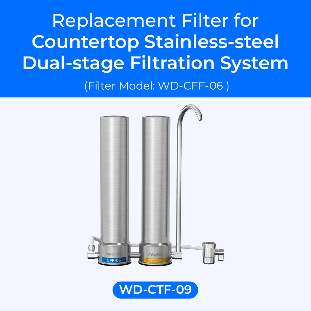 Waterdrop Countertop Coarse Faucet Water Filter Replacement Filter CFF-06