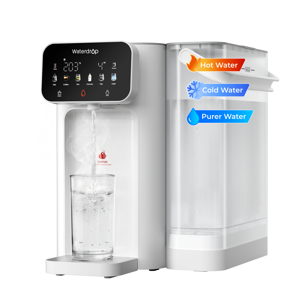 Waterdrop Instant Hot and Cold Countertop Water Filter Dispenser CT01