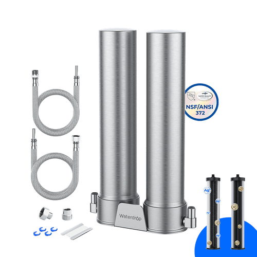 Waterdrop DST Stainless Steel Under Sink Water Filter System