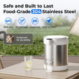 Waterdrop 5-Stage Stainless Steel Countertop Water Filter, Reduces Lead, Chlorine, Cadmium & More