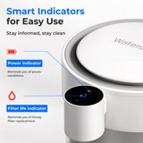 Waterdrop 5-Stage Stainless Steel Countertop Water Filter, Reduces Lead, Chlorine, Cadmium & More