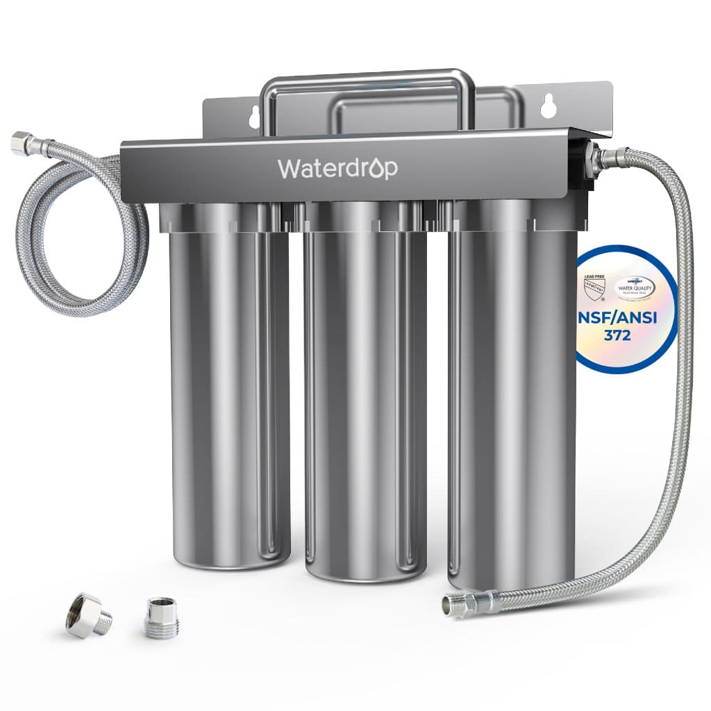 6-stage Under Sink Ultrafiltration Stainless Steel Water Filter System Waterdrop TST-UF