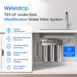 6-stage Under Sink Ultrafiltration Stainless Steel Water Filter System Waterdrop TST-UF