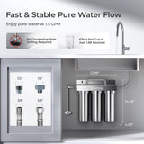 6-stage Under Sink Ultrafiltration Stainless Steel Water Filter System Waterdrop TST-UF