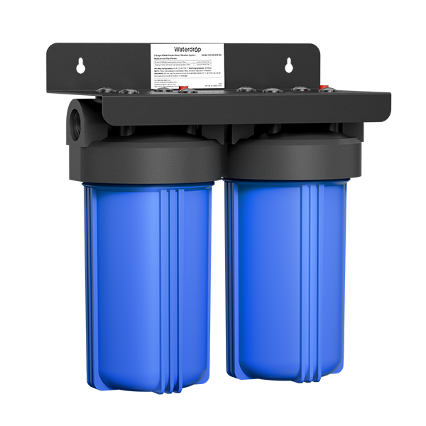 Waterdrop 2-Stage Whole House Water Filter System Reduce Iron&Manganese