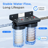 Waterdrop WD-WHF21-PG Whole House Water Filtration System with Iron and Manganese Removal Filter Cartridges