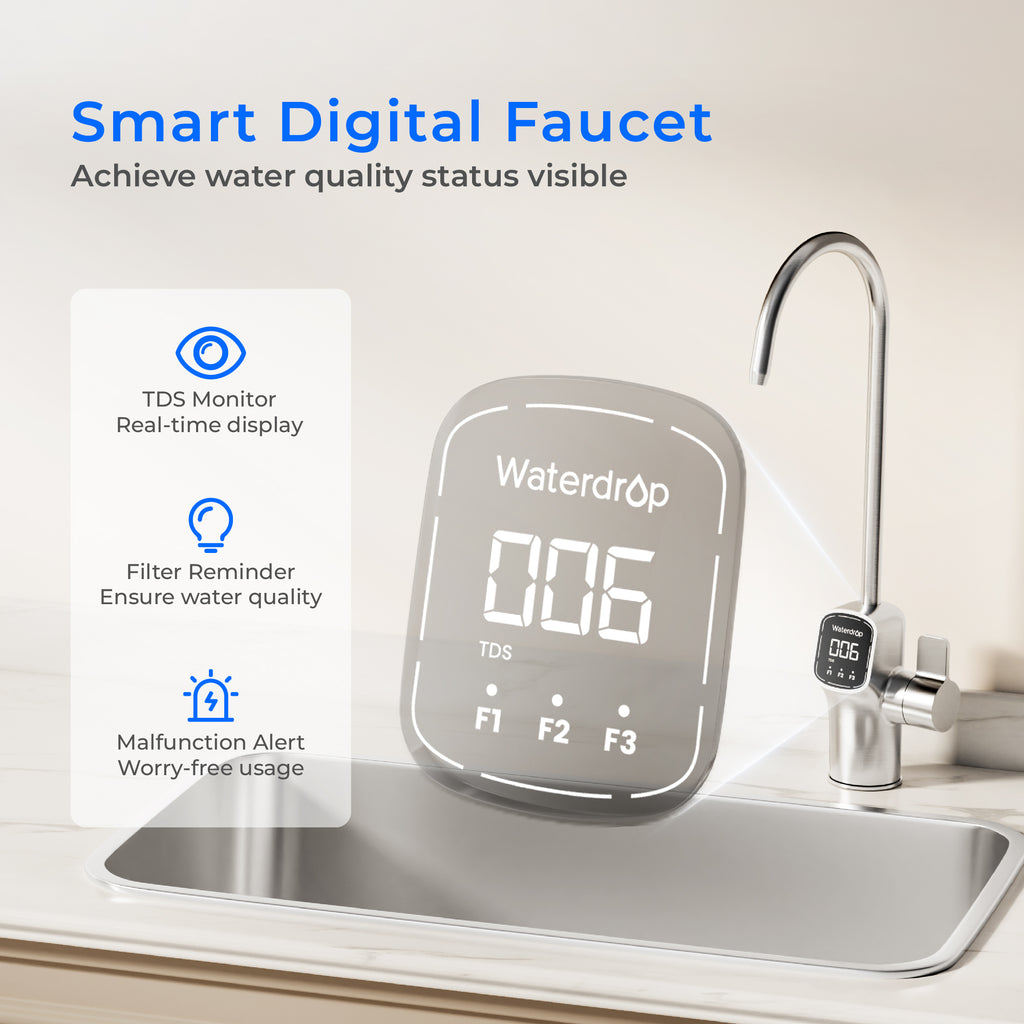 Waterdrop X Series Alkaline Reverse Osmosis System, X8-A
