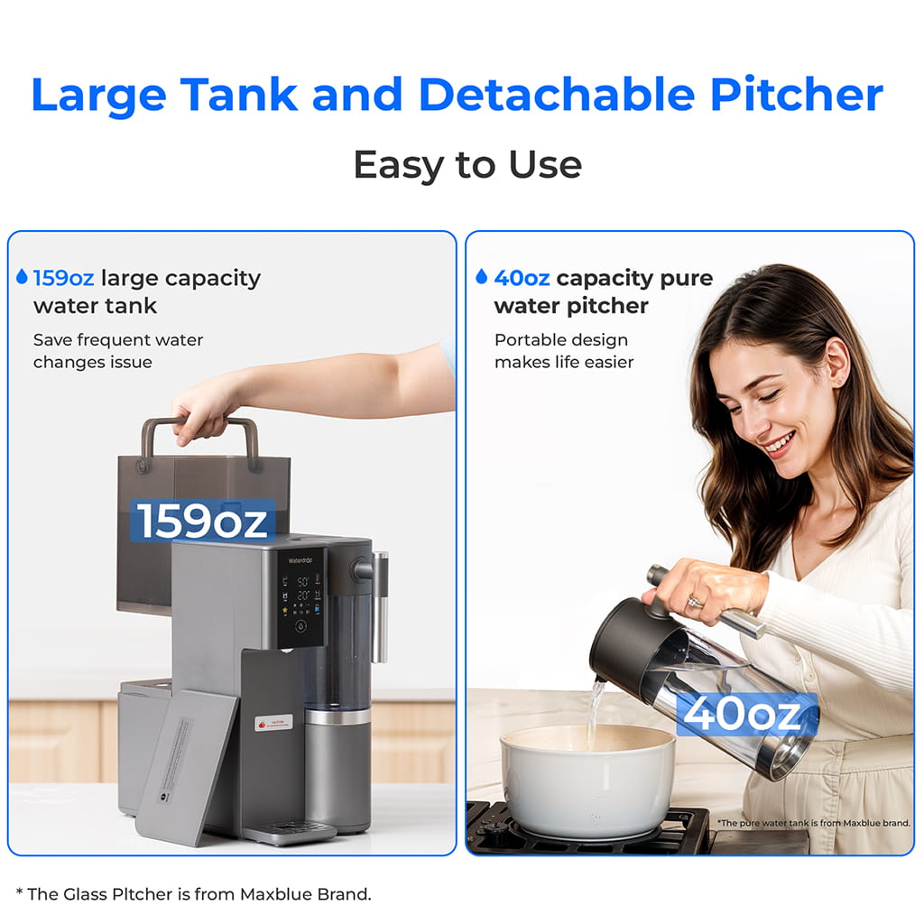 Waterdrop Remineralization Hot Cold RO Water Dispenser,  A2G