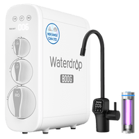 Waterdrop G3P800 Undersink Tankless Reverse Osmosis System - Black Faucet