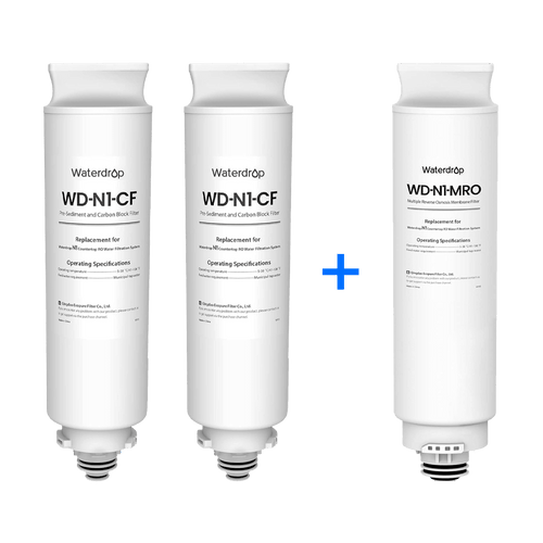 Waterdrop N1 Countertop RO System Replacement Filters Set