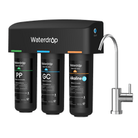 3-stage Under Sink Water Filter with Dedicated Faucet Waterdrop TSB-ALK