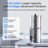 Waterdrop 2.25-gallon King Tank Gravity Water Filter System, Without Stand