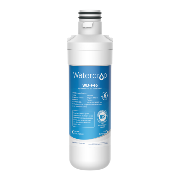 Waterdrop Replacement for LG LT1000P Refrigerator Water Filter
