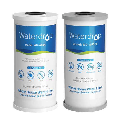 Replacement WD-WF10-FG for Whole House 2-Stage Filter WD-WHF21-FG – Reduces Iron & Manganese