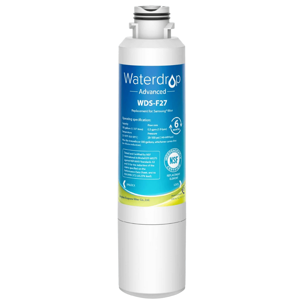 Waterdrop WDS-F27 Replacement for Samsung HAF-CIN/EXP Refrigerator Water Filter