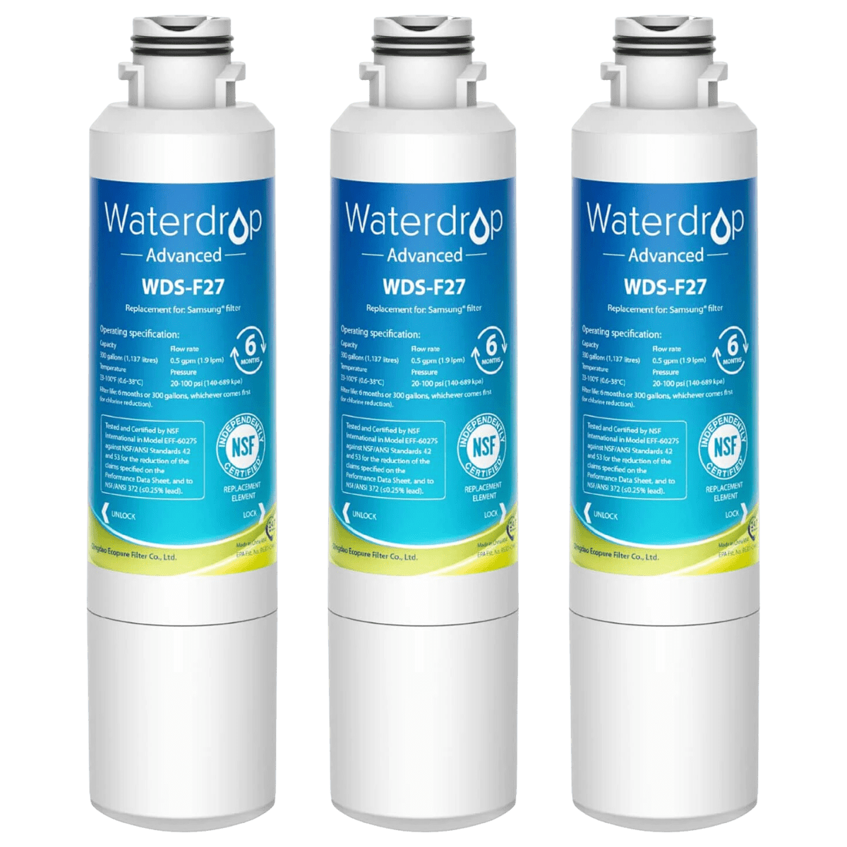 Waterdrop WDS-F27 Replacement for Samsung HAF-CIN/EXP Refrigerator Water Filter