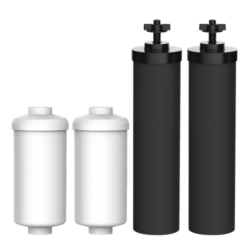 Black Elements & Fluoride Filters Replacement for Waterdrop King Tank Systems and Other Gravity-fed Filtration Systems